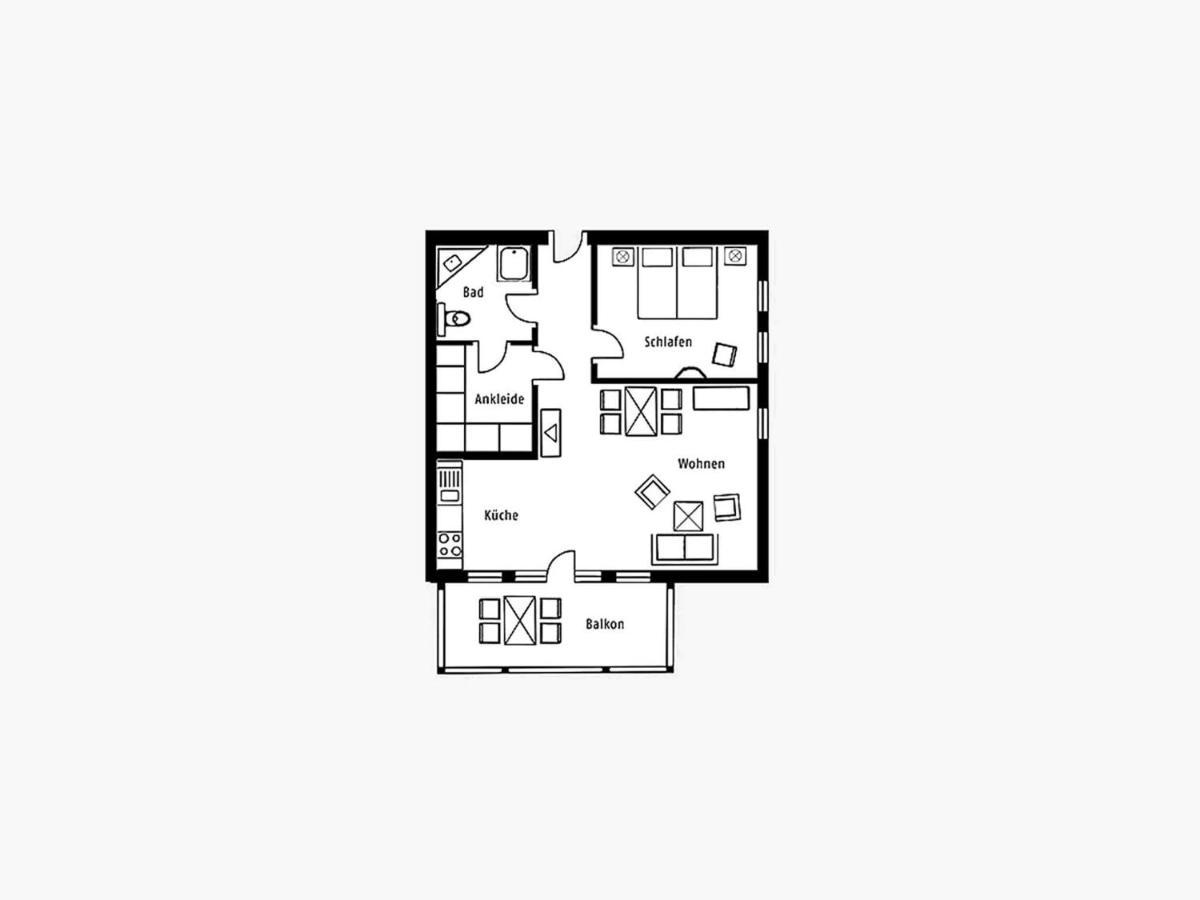 Komfort Mit 1 Schlafzimmer Und Balkon Im Obergeschoss 145 Ostseebad Binz